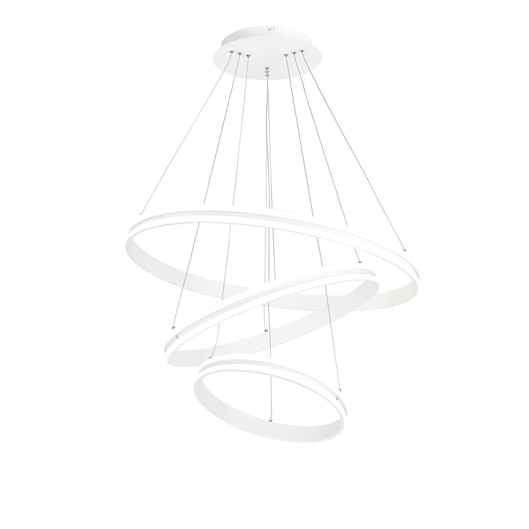 NL77709 Orla Pendant 3 Light LED Dimmable Matt White