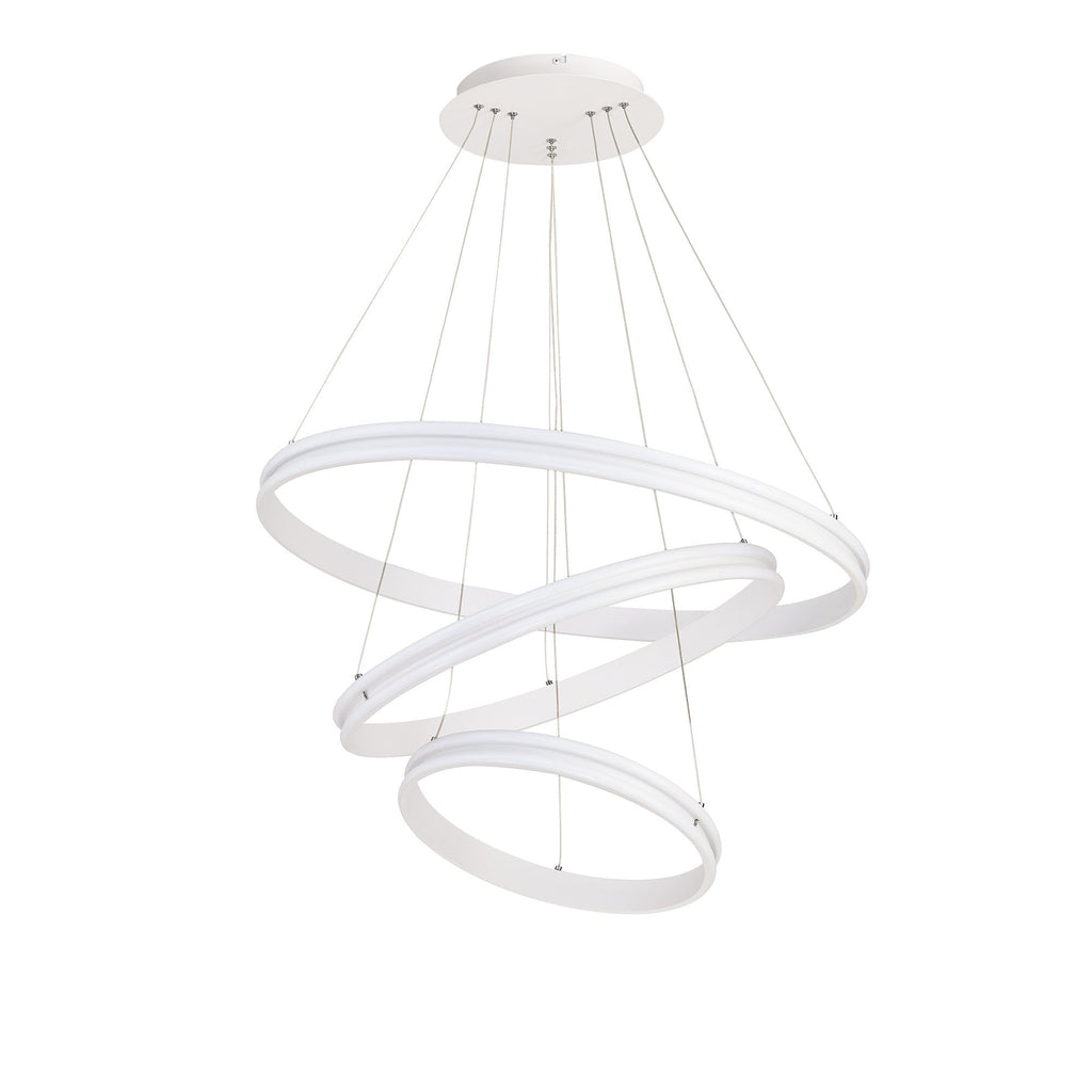 NL77709 Orla Pendant 3 Light LED Dimmable Matt White