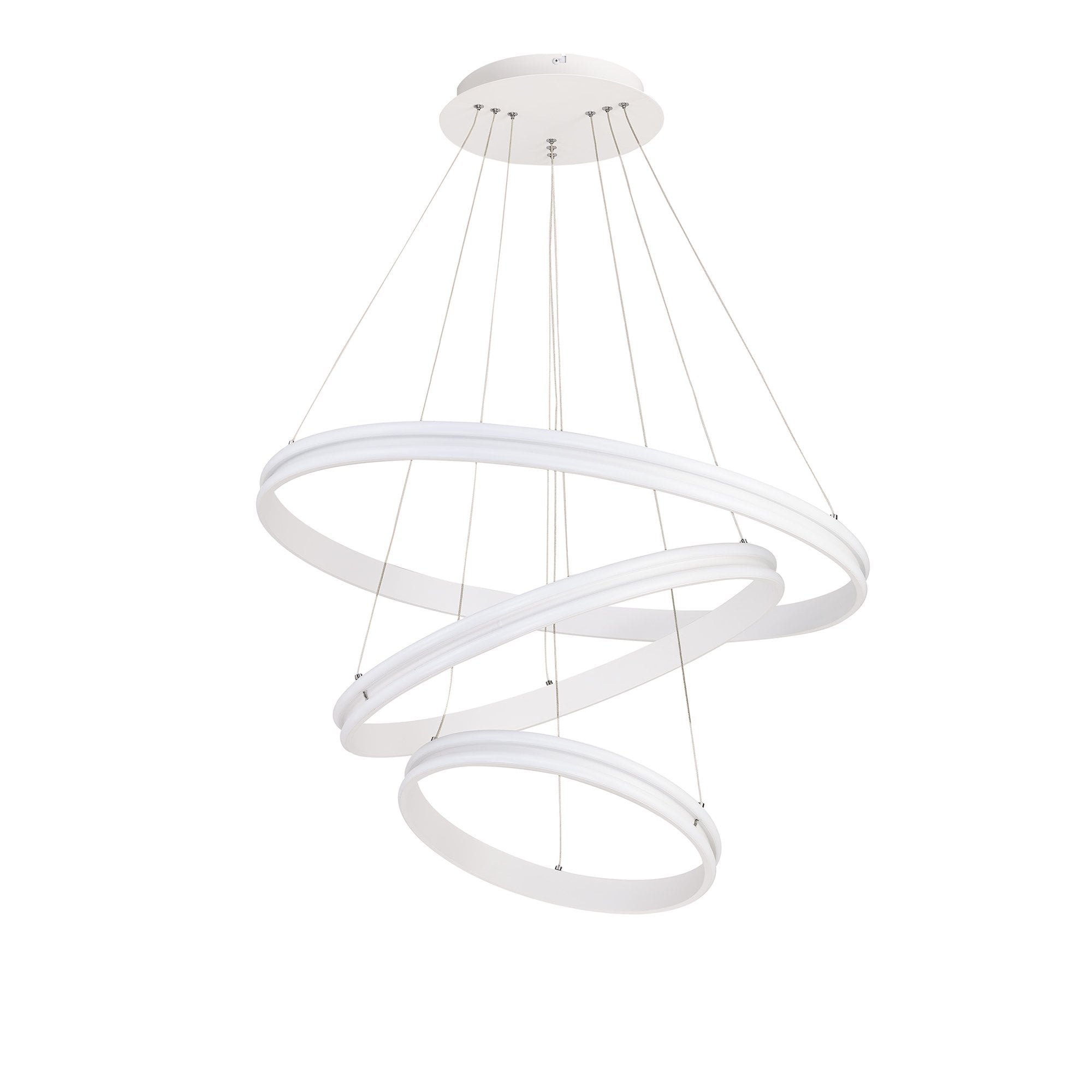 NL77709 Orla Pendant 3 Light LED Dimmable Matt White