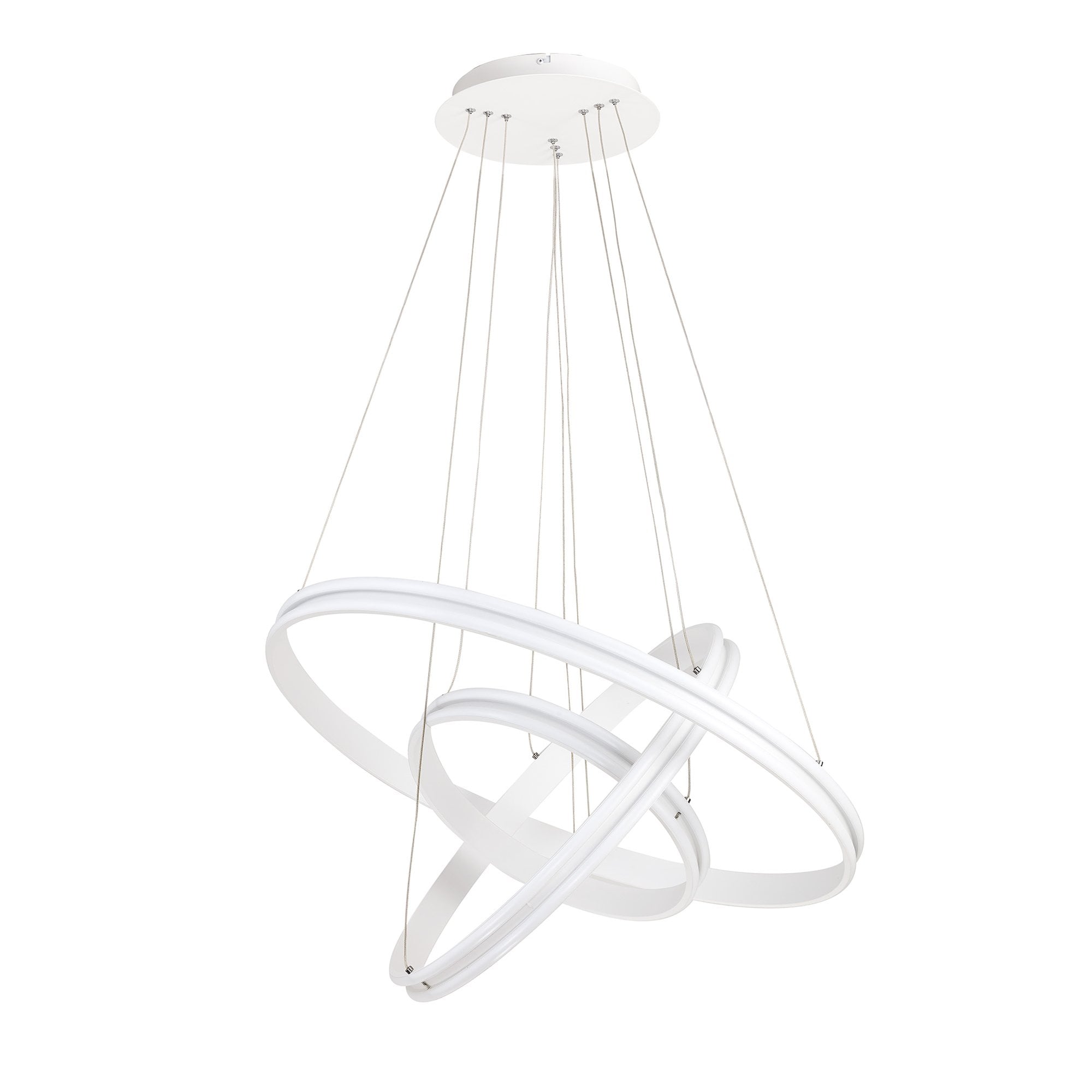 NL77709 Orla Pendant 3 Light LED Dimmable Matt White