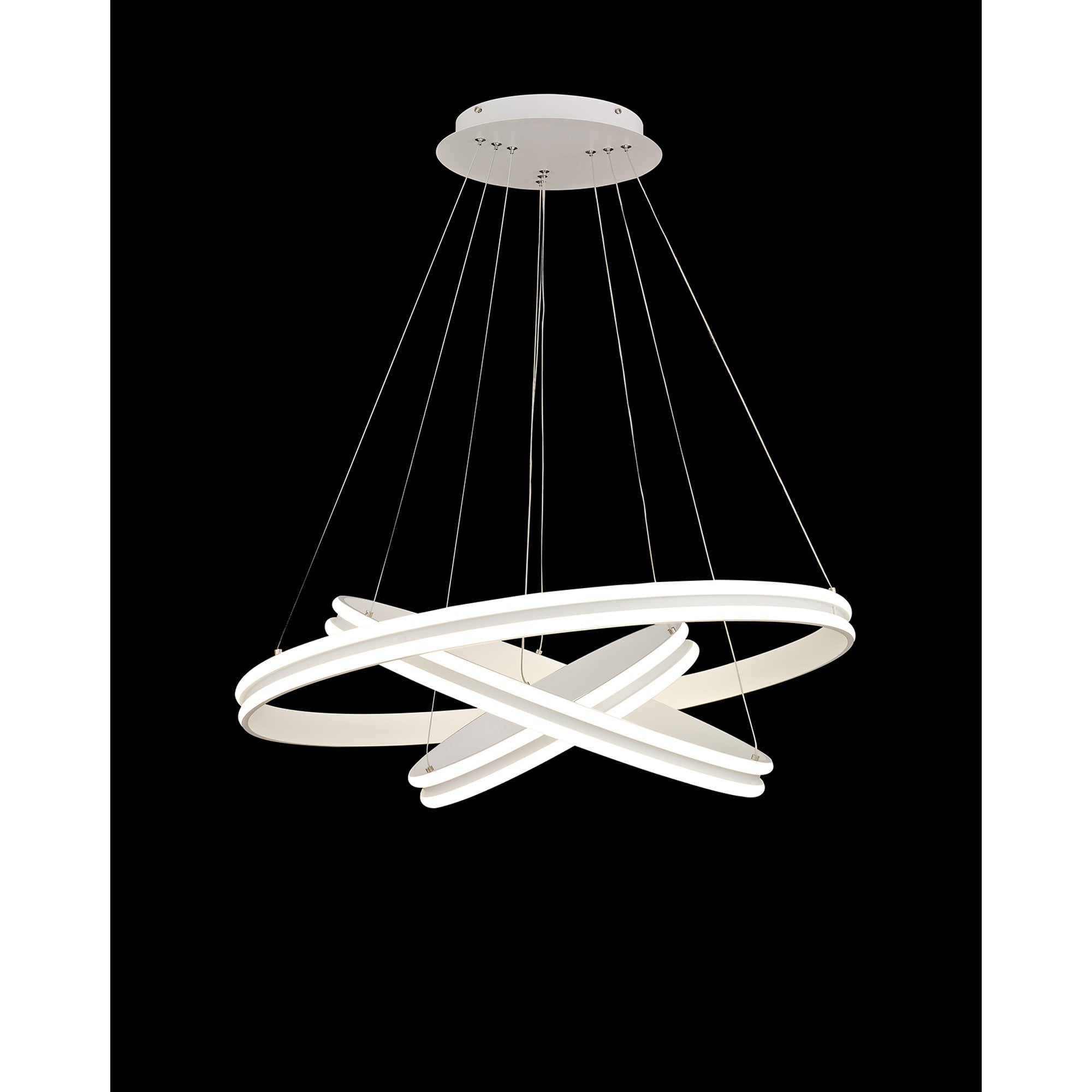 NL77709 Orla Pendant 3 Light LED Dimmable Matt White