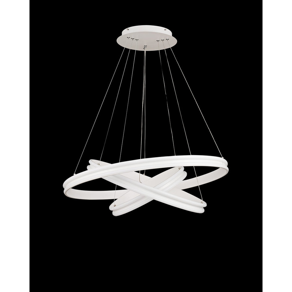 NL77709 Orla Pendant 3 Light LED Dimmable Matt White