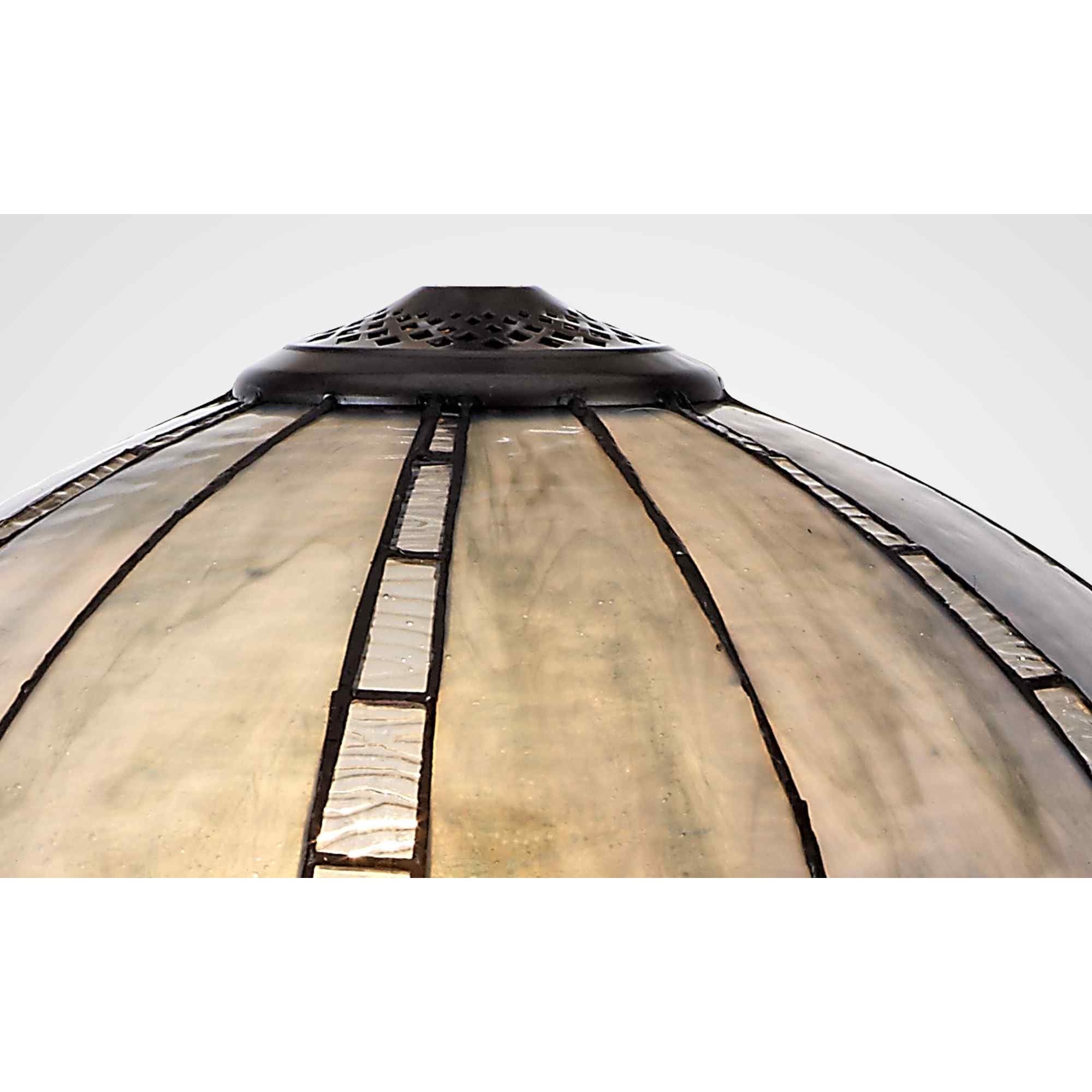 NL72759 Ossie Tiffany 40cm Shade Only Suitable For Pendant/Ceiling/Table Lamp Blue/Clear Crystal