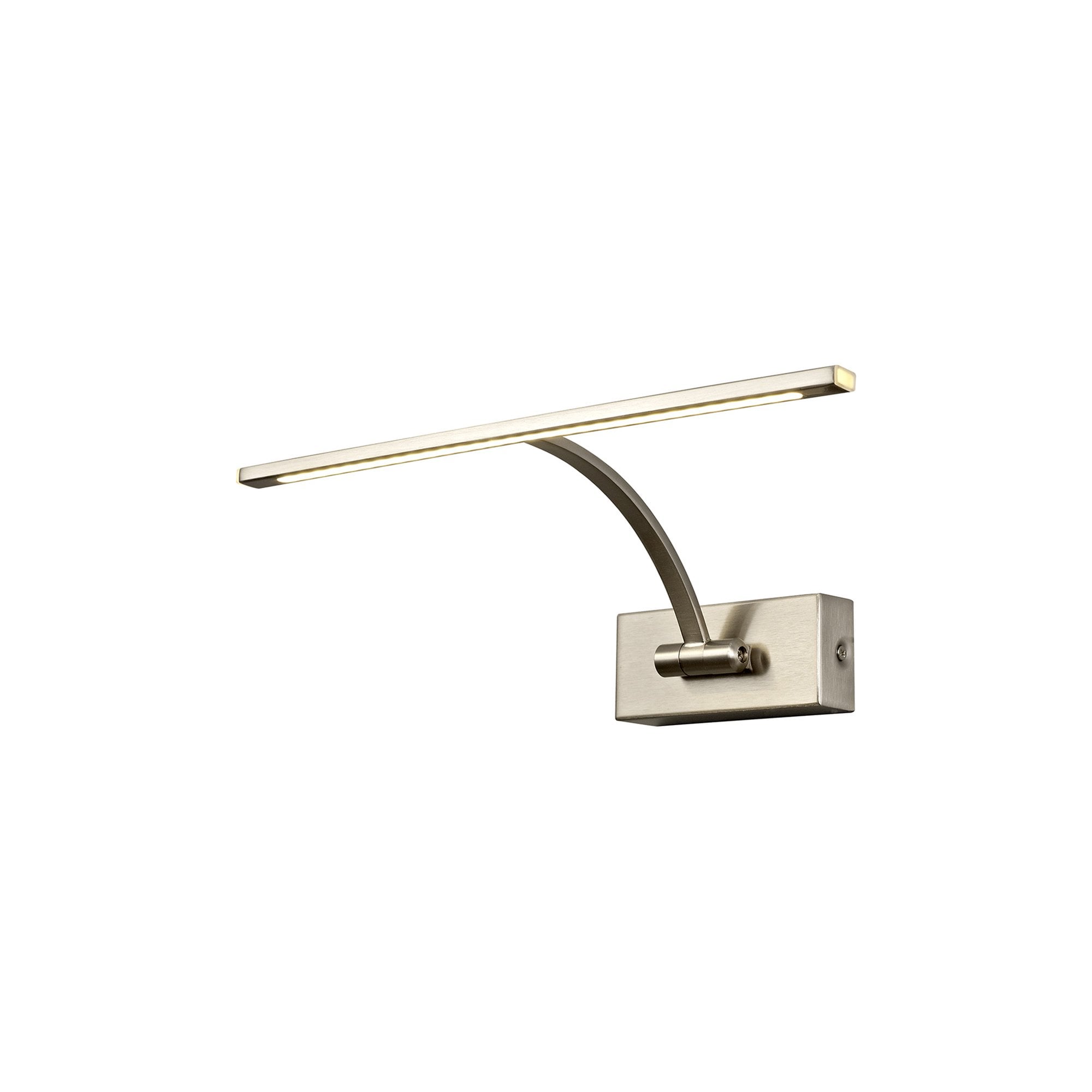 NL78329 Penton Small 1Arm Wall Lamp/Picture  Light LED Satin Nickel