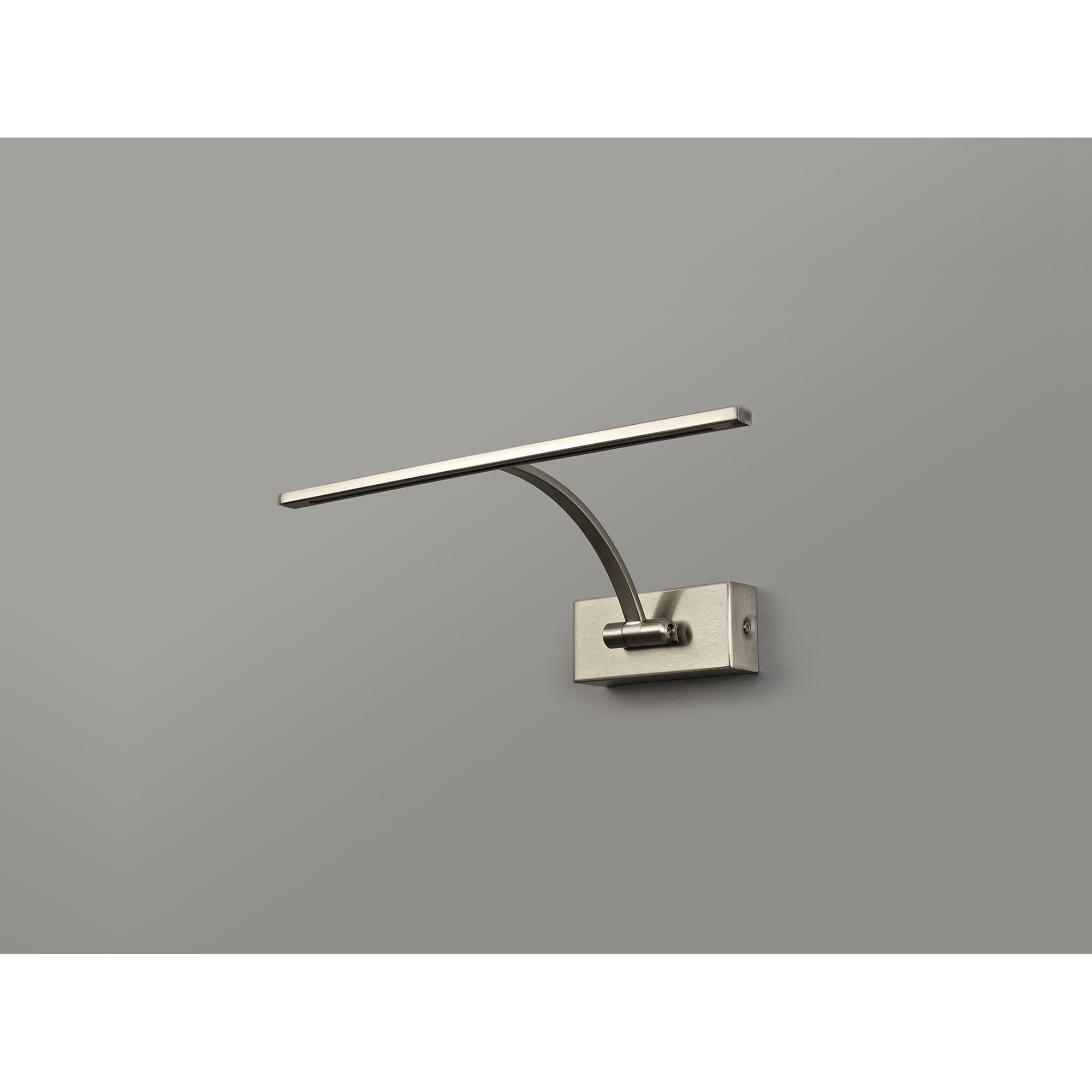 NL78329 Penton Small 1Arm Wall Lamp/Picture  Light LED Satin Nickel