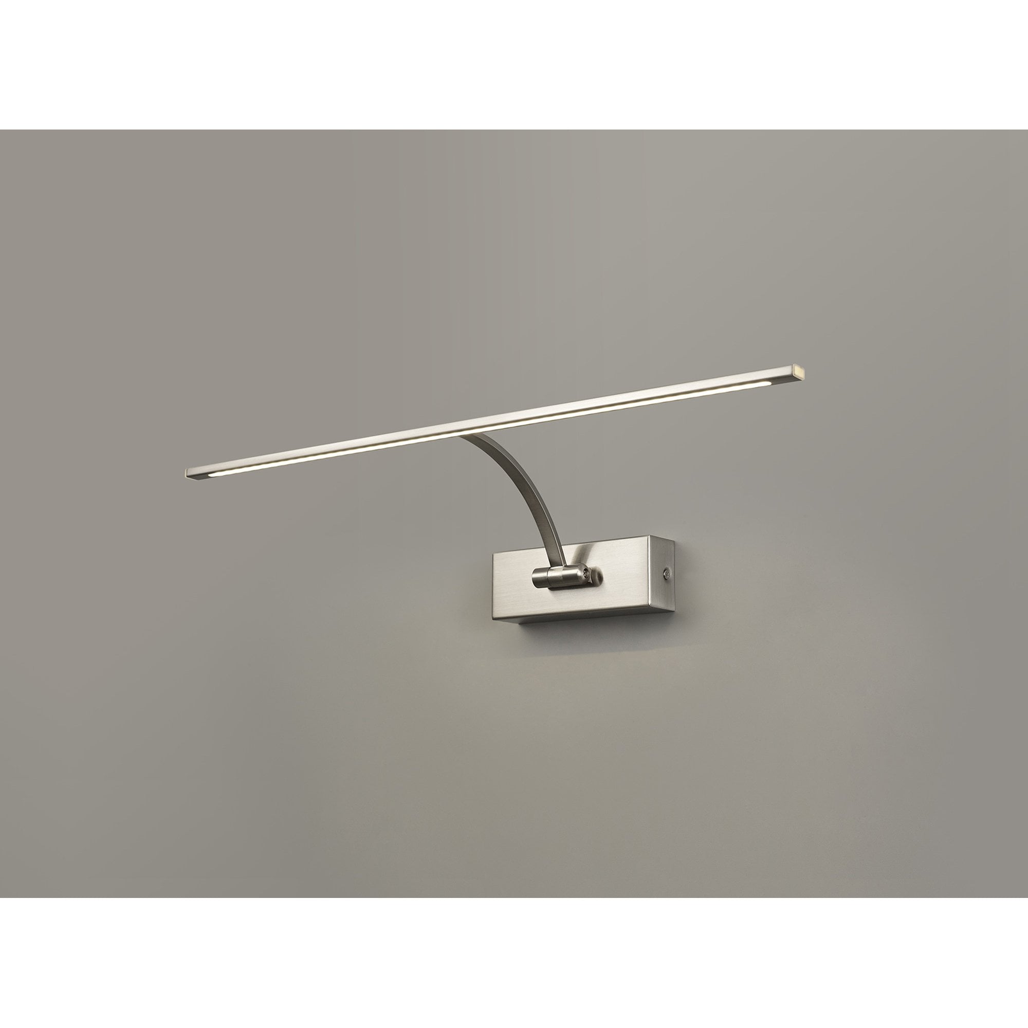 NL78339 Penton Large 1Arm Wall Lamp/Picture  Light LED Satin Nickel