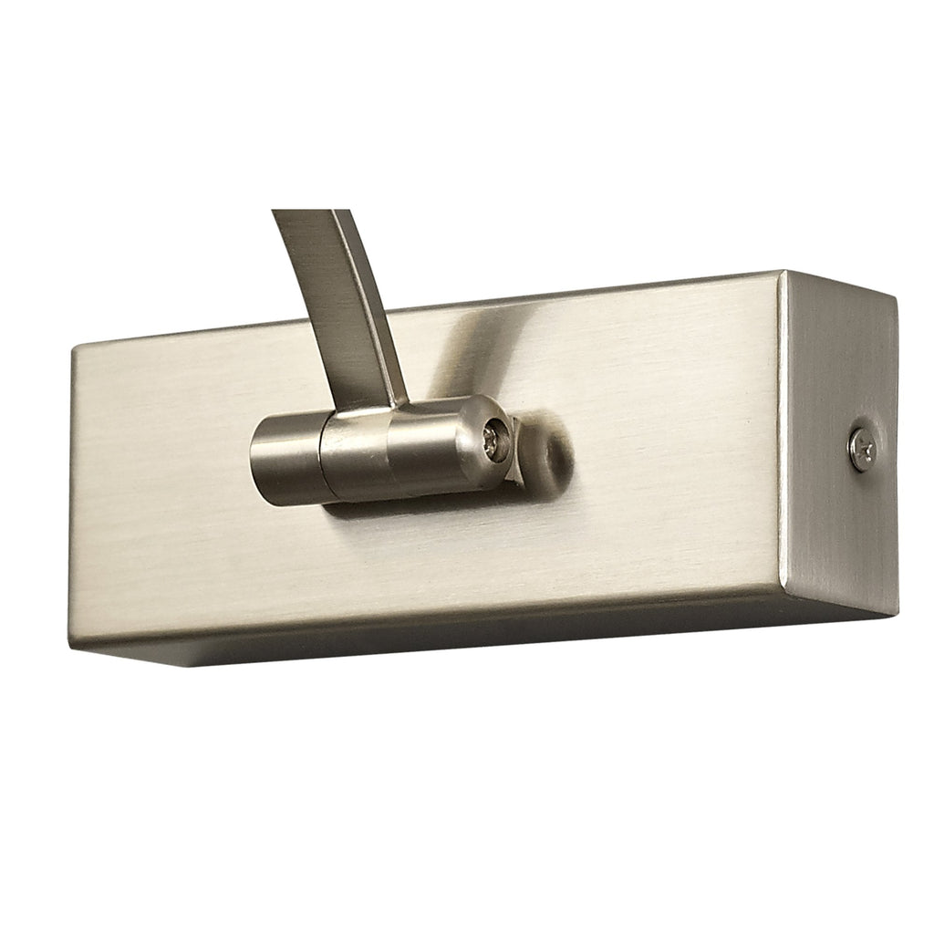 NL78339 Penton Large 1Arm Wall Lamp/Picture  Light LED Satin Nickel