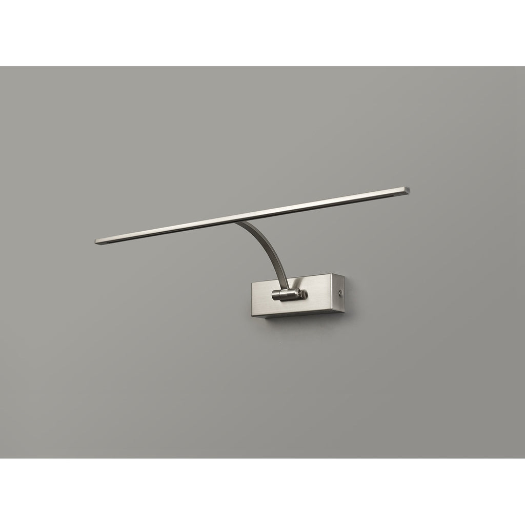 NL78339 Penton Large 1Arm Wall Lamp/Picture  Light LED Satin Nickel