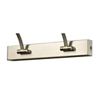 NL78349 Penton Small 2Arm Wall Lamp/Picture  Light LED Satin Nickel