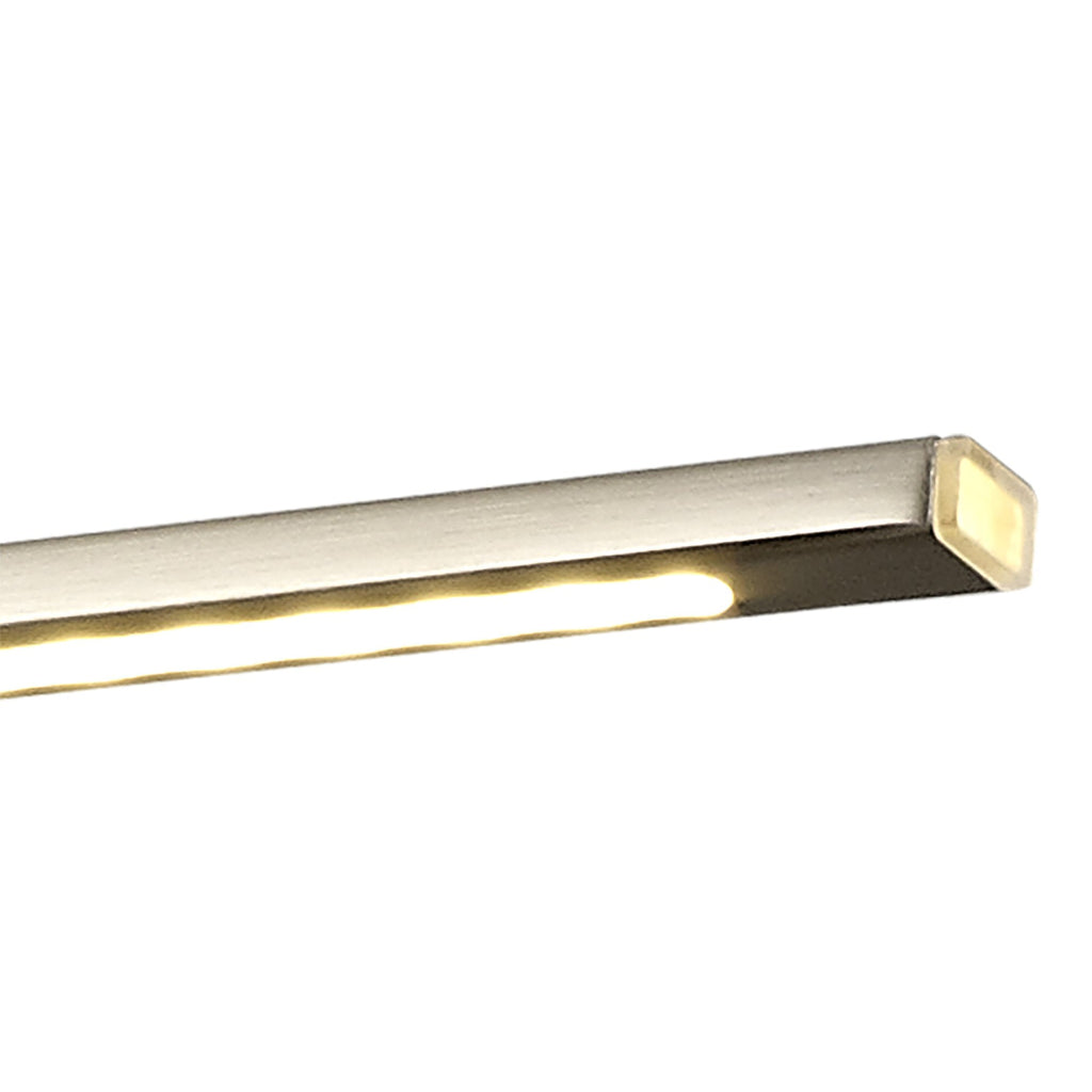 NL78349 Penton Small 2Arm Wall Lamp/Picture  Light LED Satin Nickel