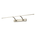 NL78359 Penton Large 2Arm Wall Lamp/Picture  Light LED Satin Nickel