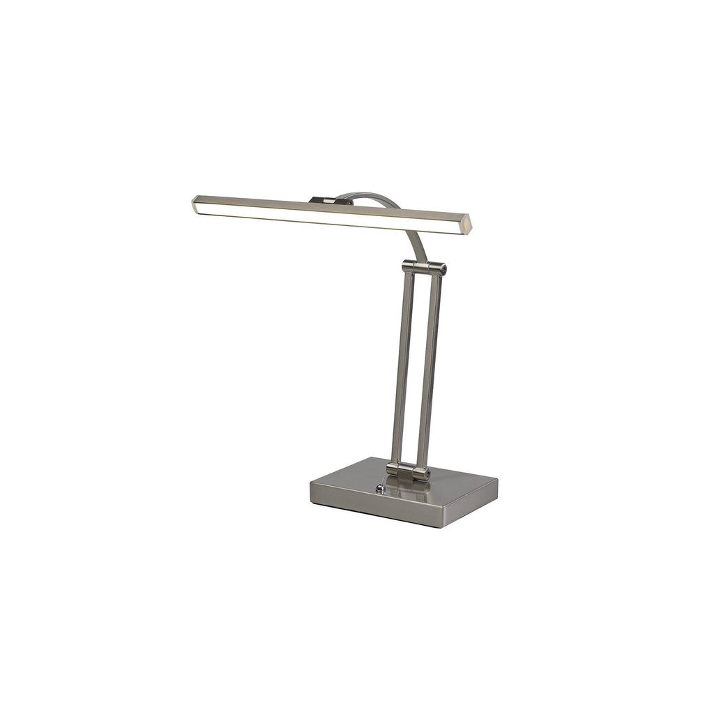 NL82249 Penton LED 1 Arm Table Lamp Satin Nickel