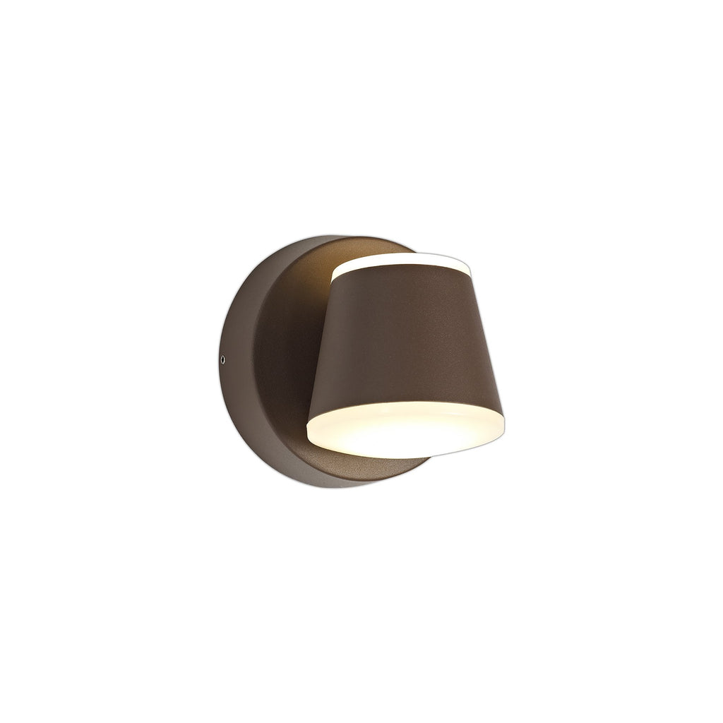 NL72279 Pico Outdoor Wall Lamp 2 Light LED Dark Brown
