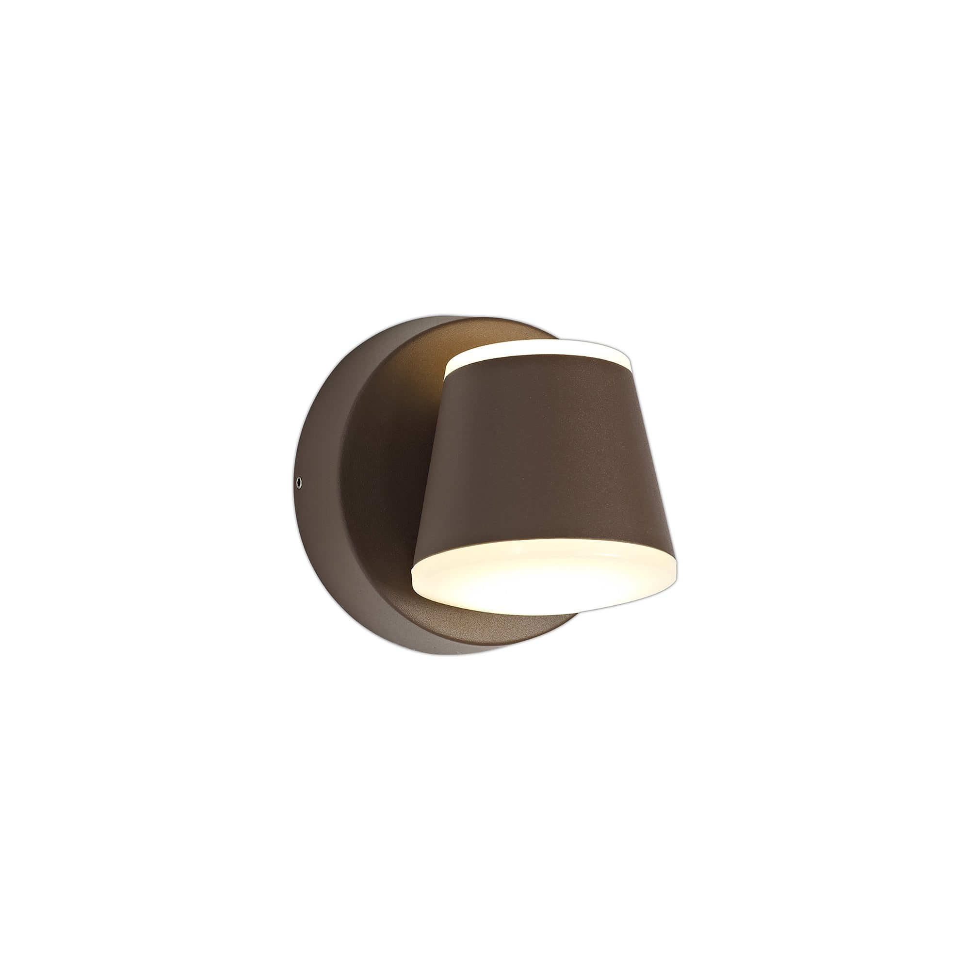 NL72279 Pico Outdoor Wall Lamp 2 Light LED Dark Brown
