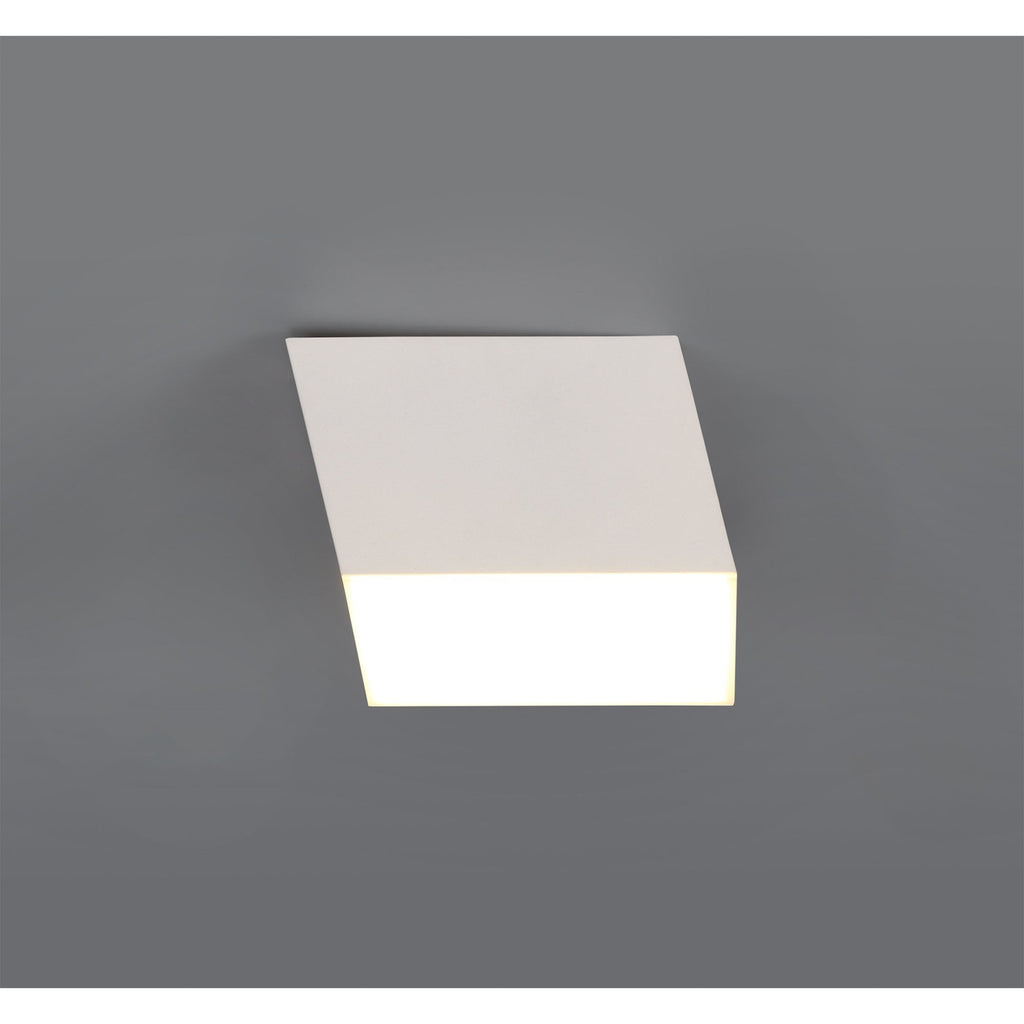 NL73829 Pluto Spot Light 9cm Square 1x 10W LED Sand White