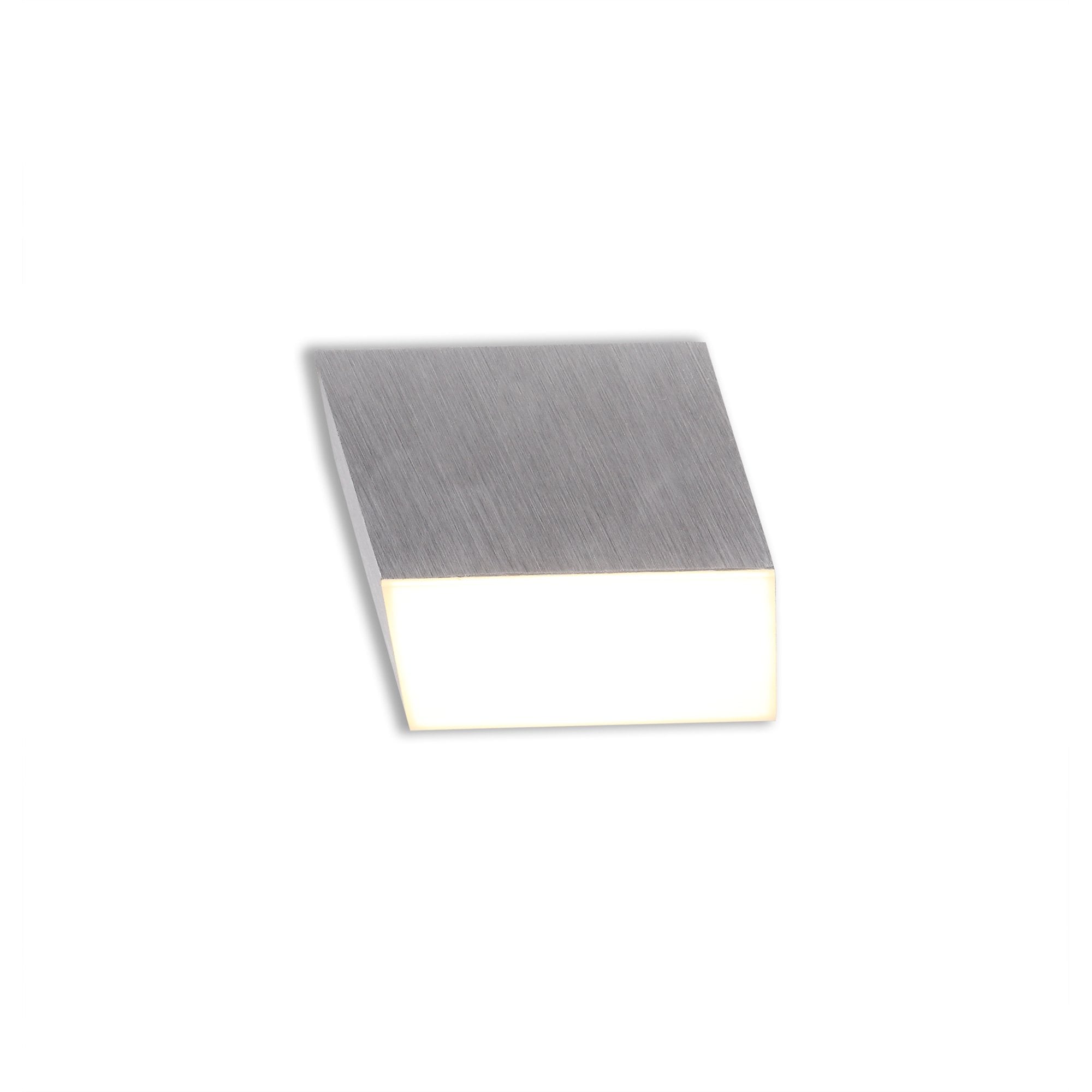 NL73839 Pluto Spot Light 9cm Square 1x 10W LED Satin Aluminium