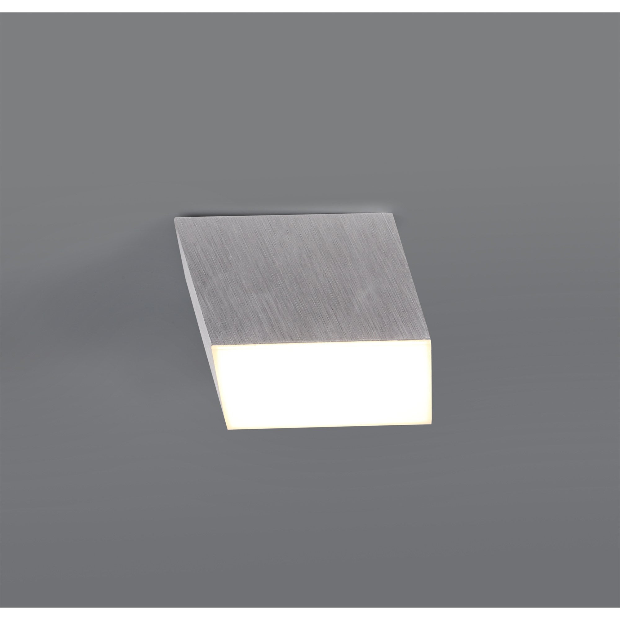 NL73839 Pluto Spot Light 9cm Square 1x 10W LED Satin Aluminium
