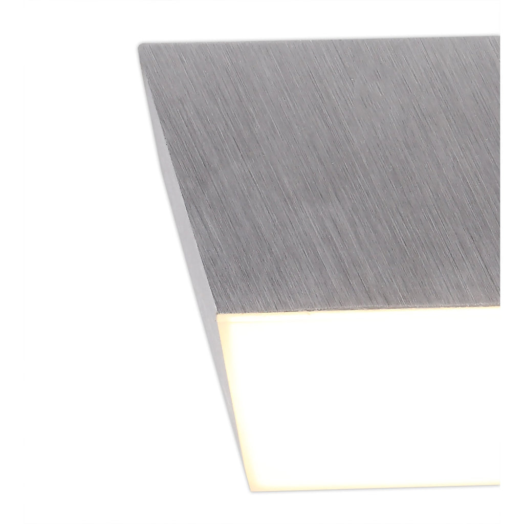 NL73839 Pluto Spot Light 9cm Square 1x 10W LED Satin Aluminium