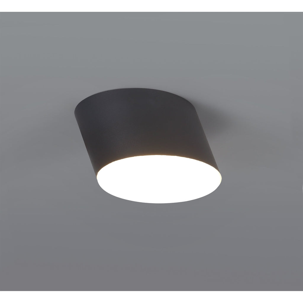 NL73859 Pluto Spot Light 10.5cm Round 1x 10W LED Sand Anthracite