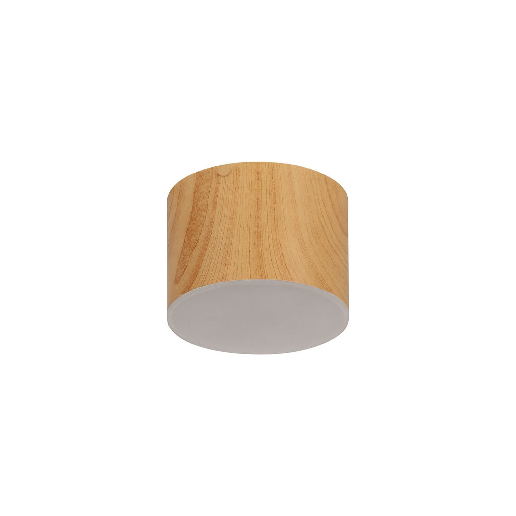 NL73879 Pluto Spot Light 10.5cm Round 1x 10W LED Pine Wood