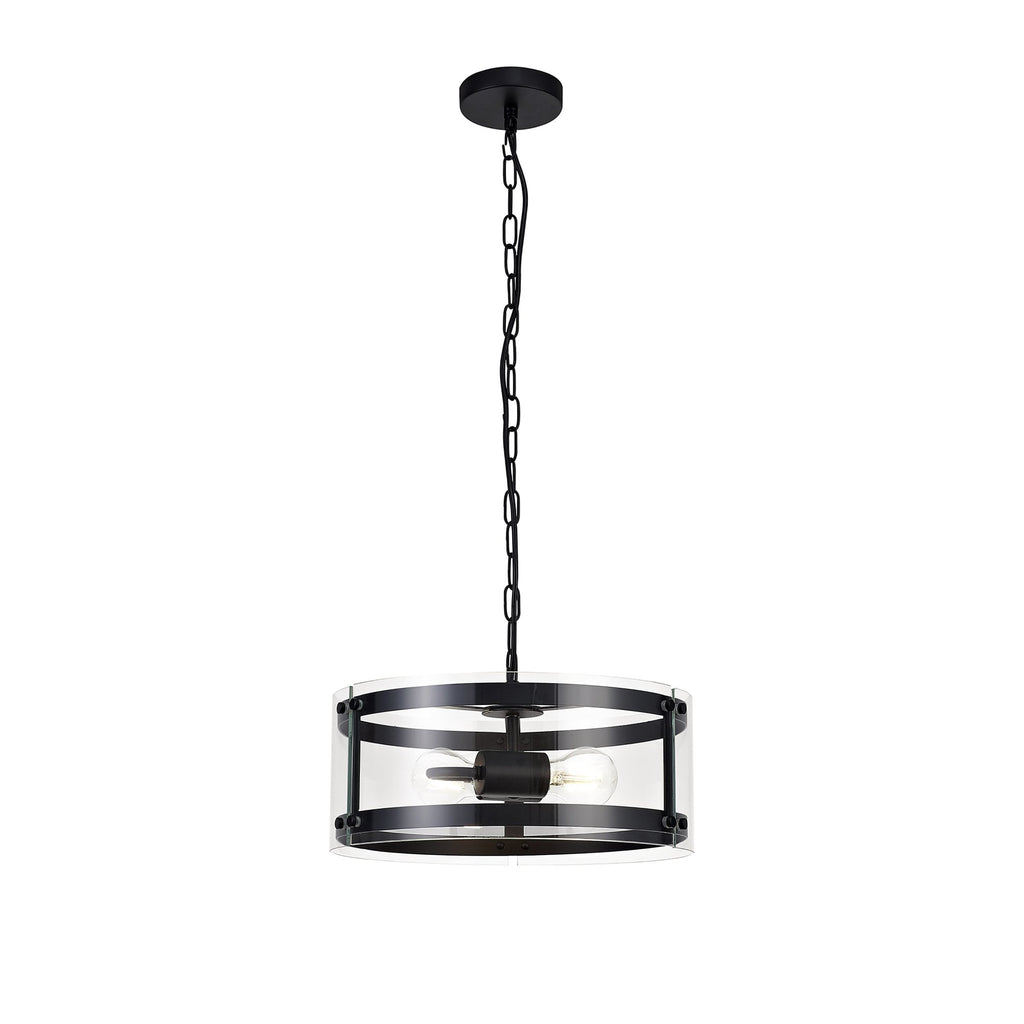 NL71009 Prince Pendant 2 Light Polished Chrome