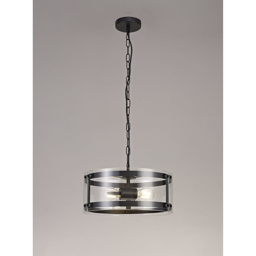 NL71009 Prince Pendant 2 Light Polished Chrome