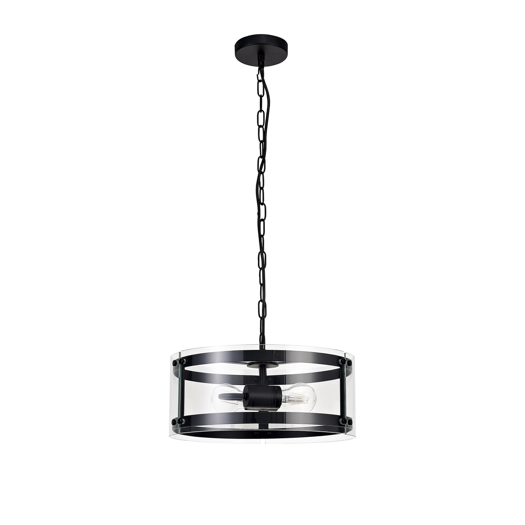 NL71009 Prince Pendant 2 Light Polished Chrome