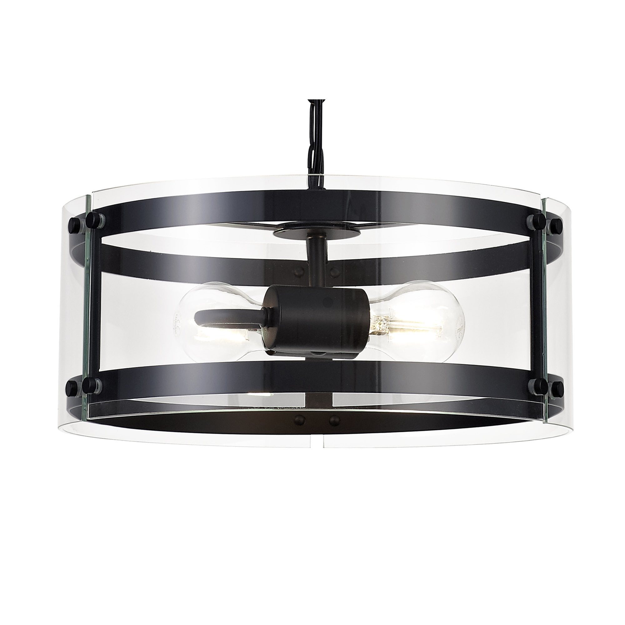 NL71009 Prince Pendant 2 Light Polished Chrome