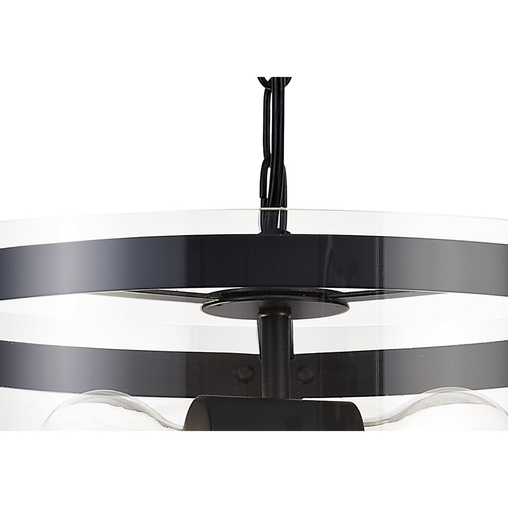 NL71009 Prince Pendant 2 Light Polished Chrome