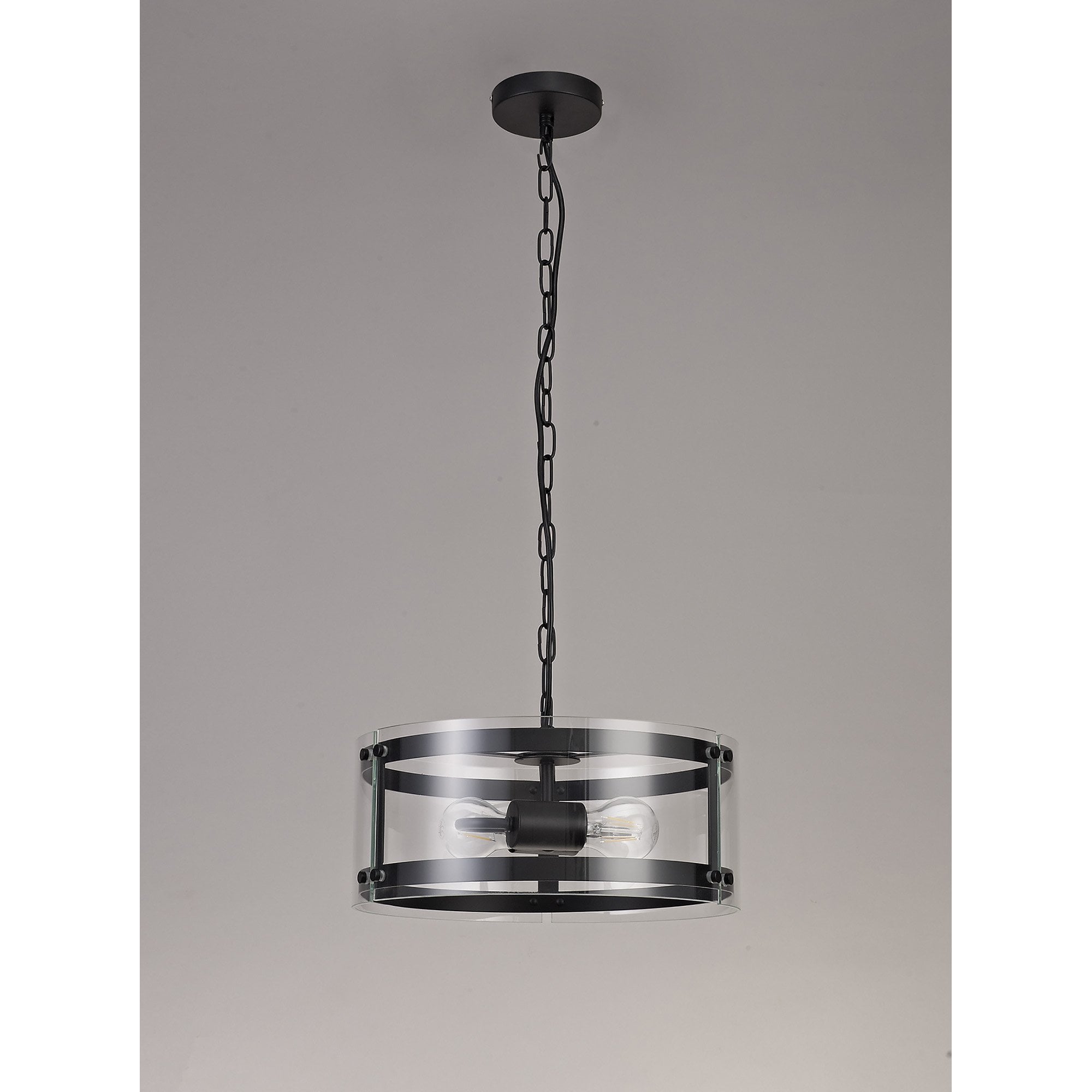 NL71009 Prince Pendant 2 Light Polished Chrome