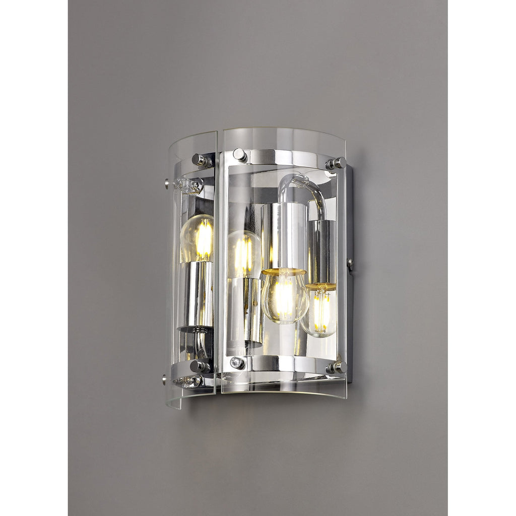 NL74159 Prince Wall  Light 2 Light Polished Chrome