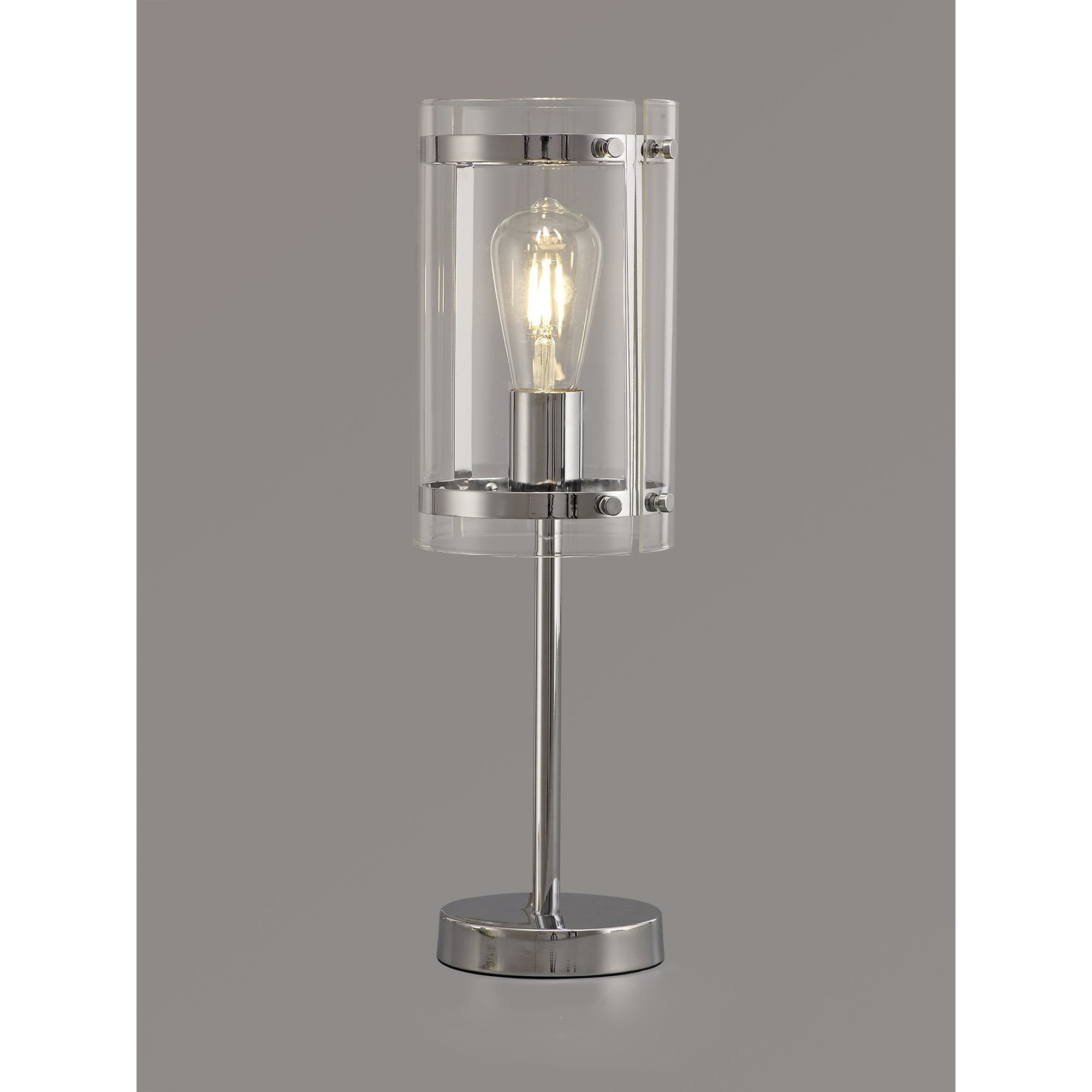 NL74169 Prince Table Lamp 1 Light Polished Chrome