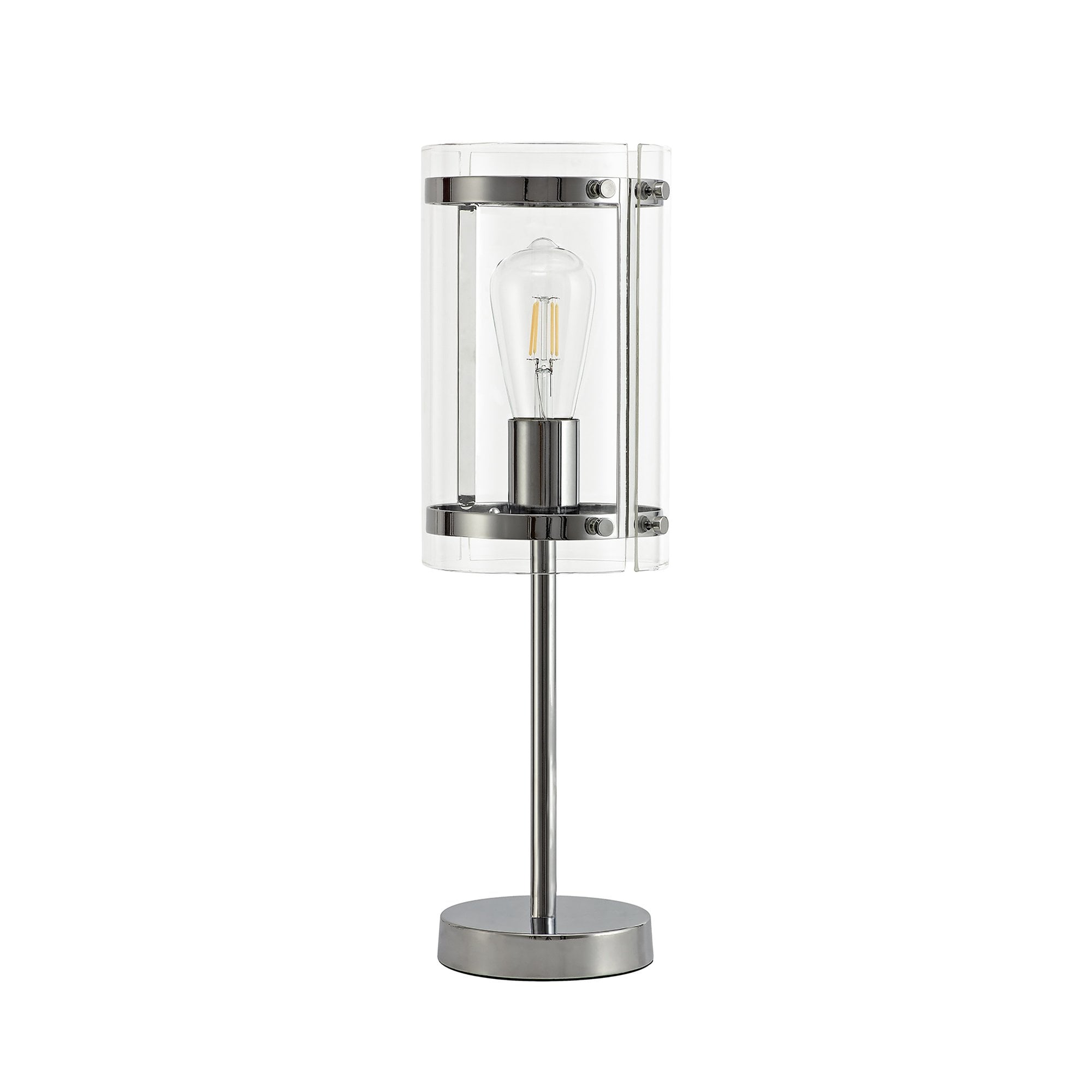 NL74169 Prince Table Lamp 1 Light Polished Chrome