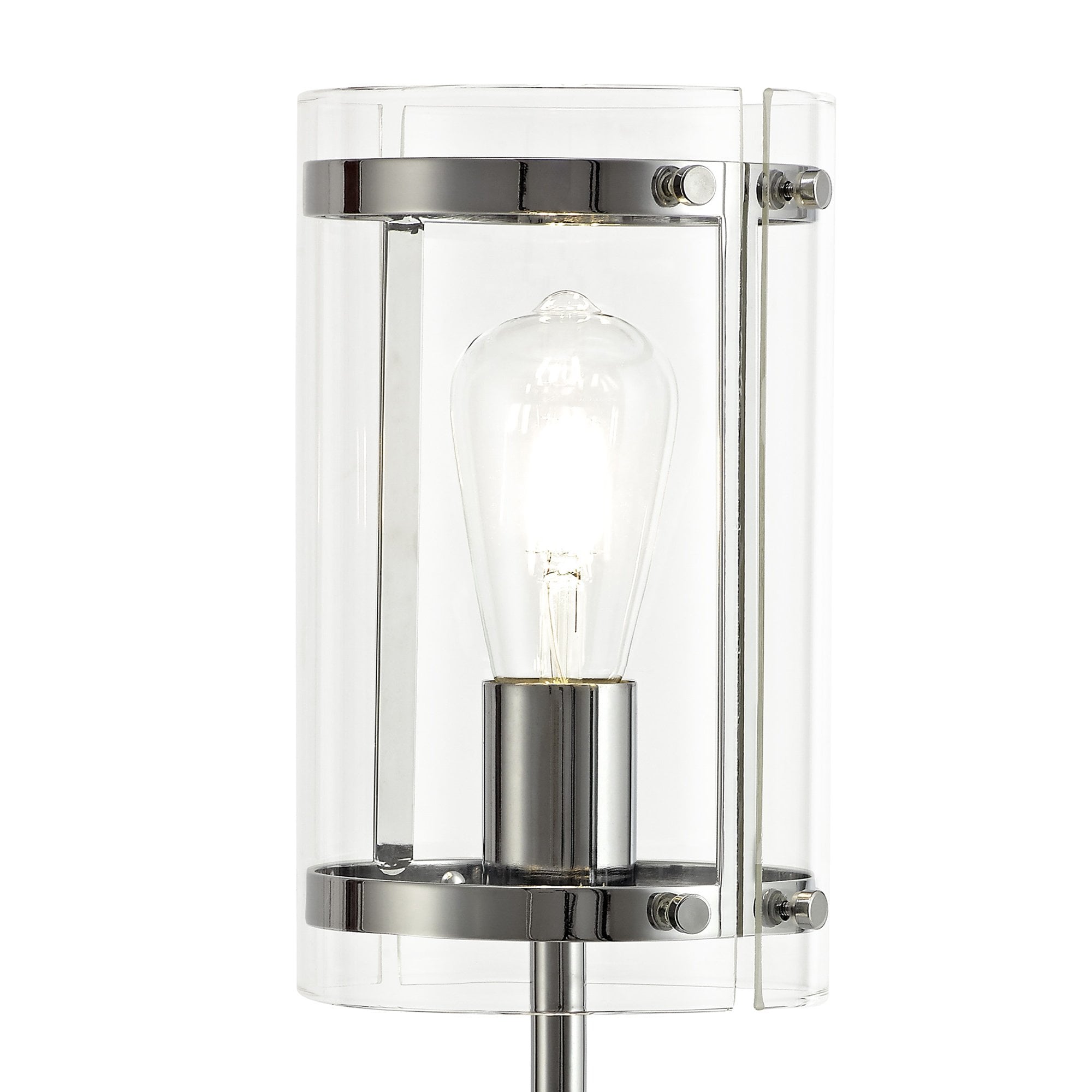 NL74169 Prince Table Lamp 1 Light Polished Chrome