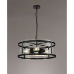 NL81689 Prince Pendant 4 Light Matt Black