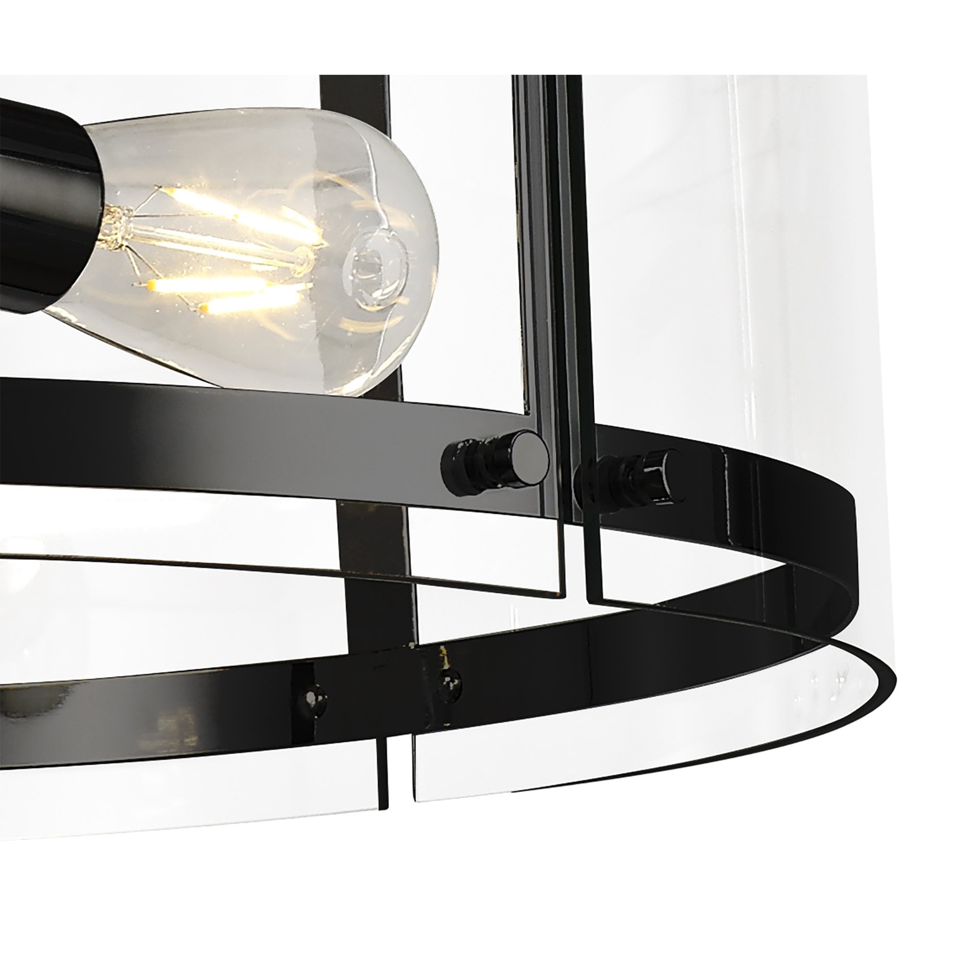 NL81689 Prince Pendant 4 Light Matt Black