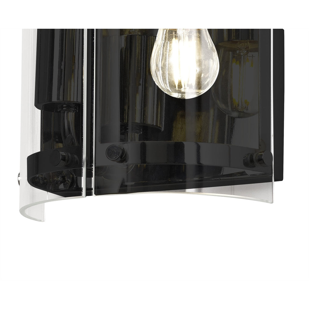 NL81699 Prince Wall  Light 2 Light Matt Black
