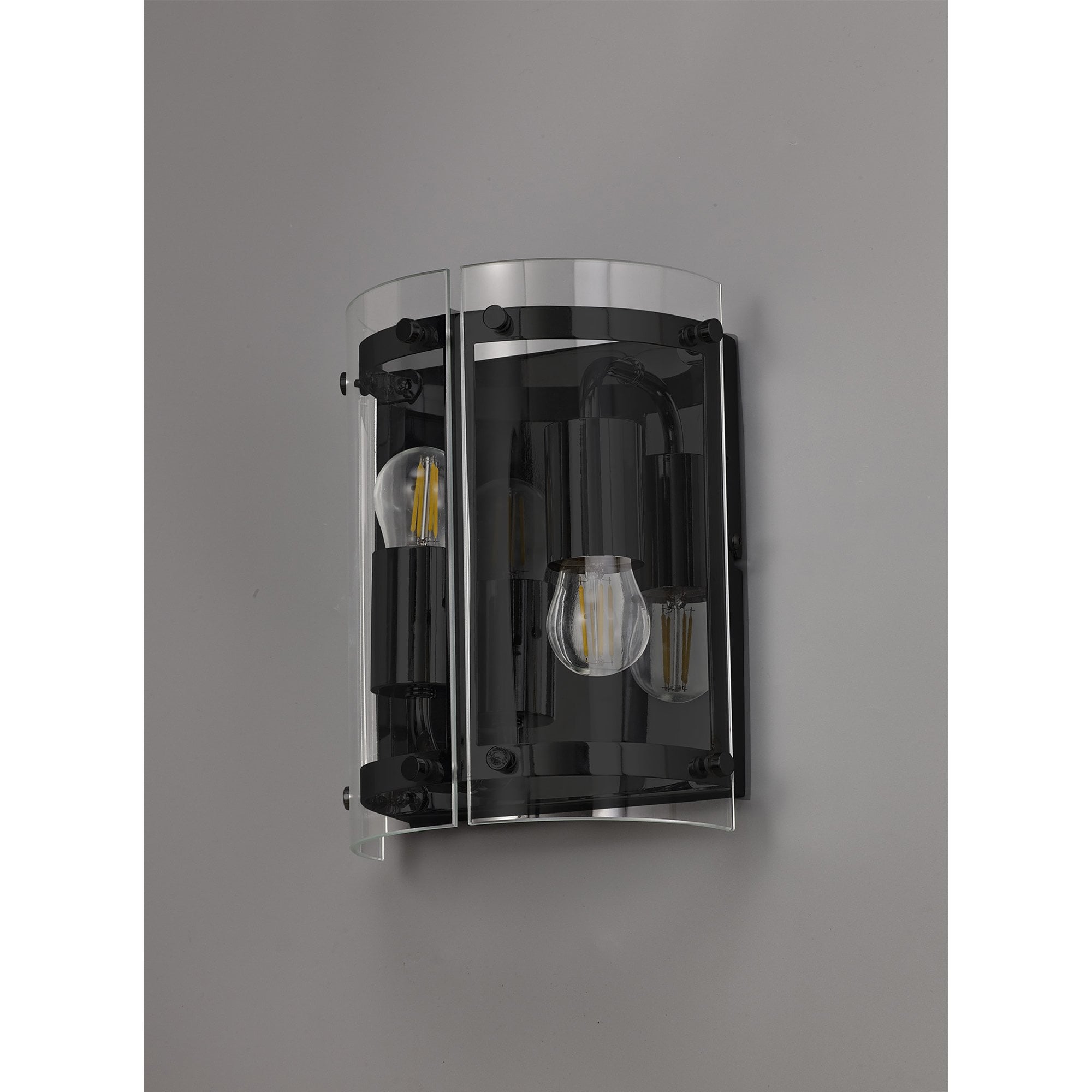 NL81699 Prince Wall  Light 2 Light Matt Black