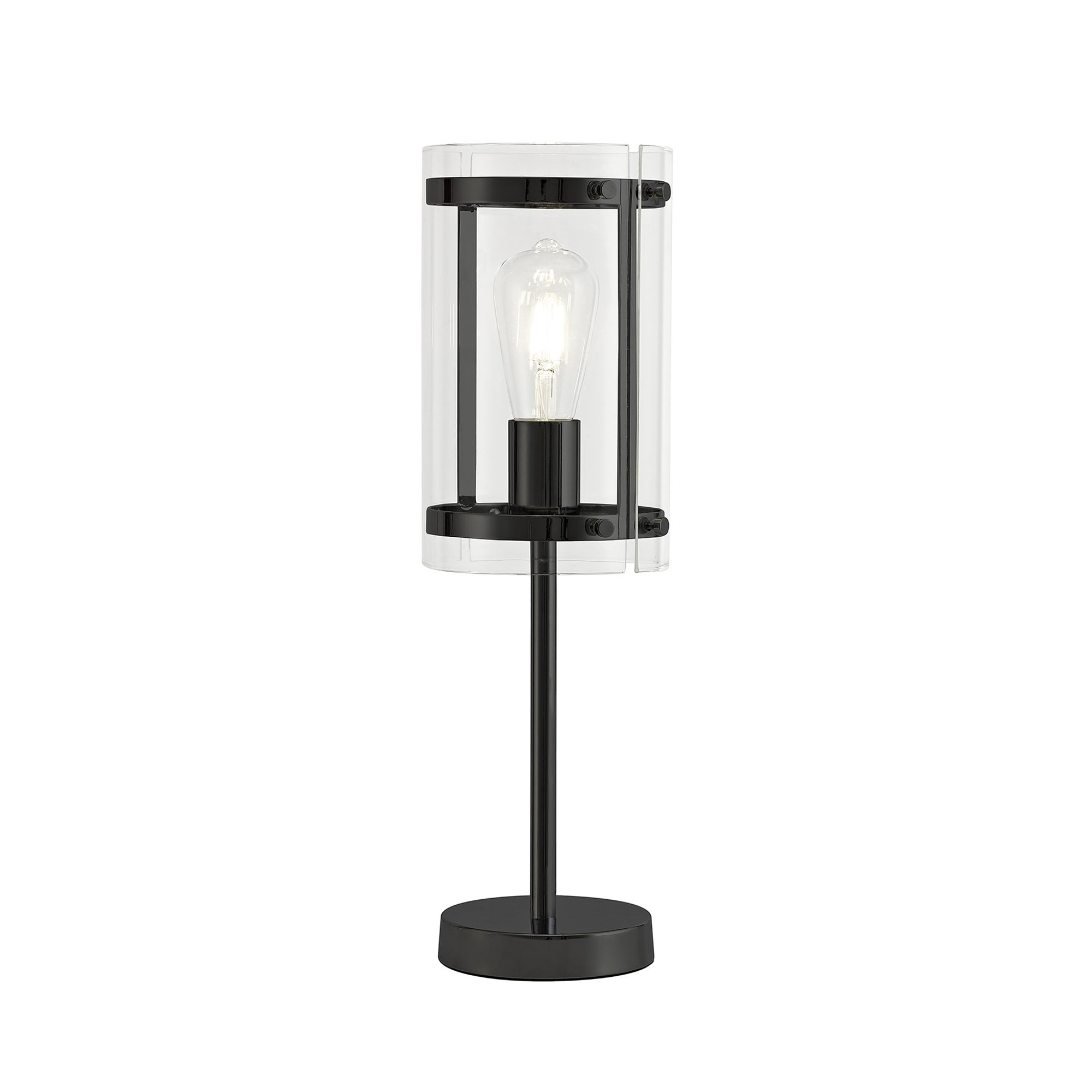 NL81709 Prince Table Lamp 1 Light Matt Black