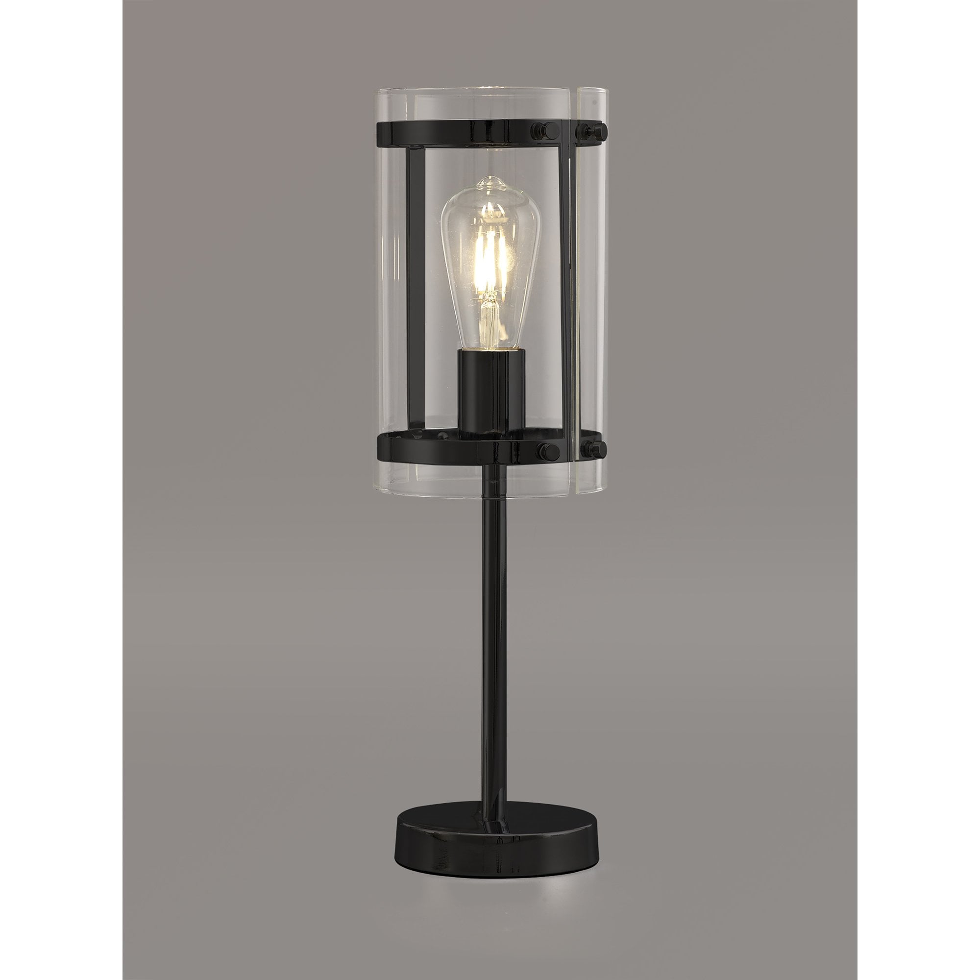 NL81709 Prince Table Lamp 1 Light Matt Black