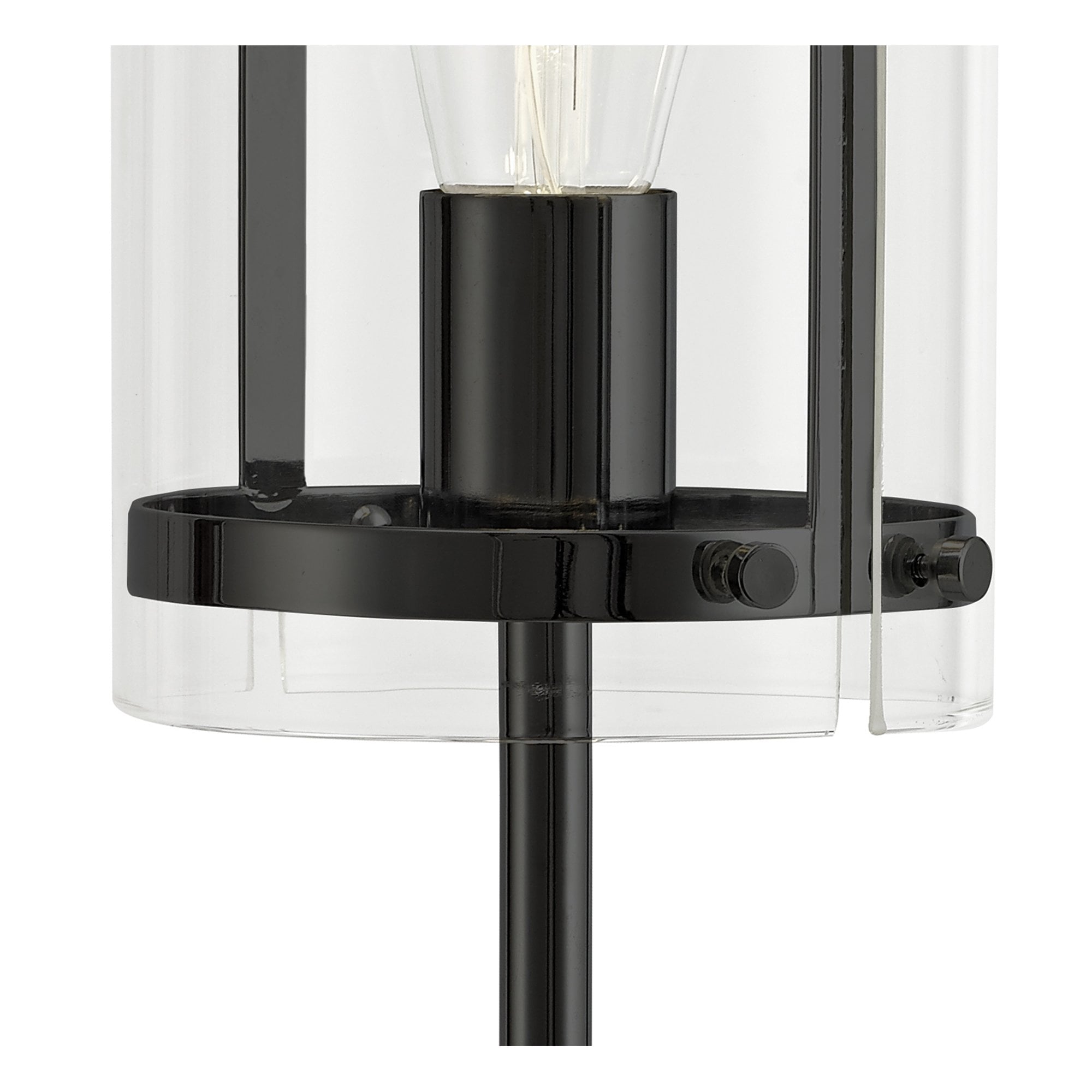 NL81709 Prince Table Lamp 1 Light Matt Black