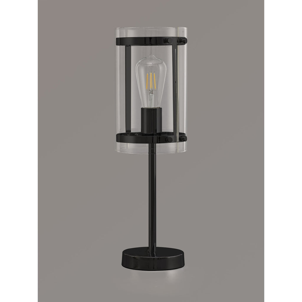 NL81709 Prince Table Lamp 1 Light Matt Black