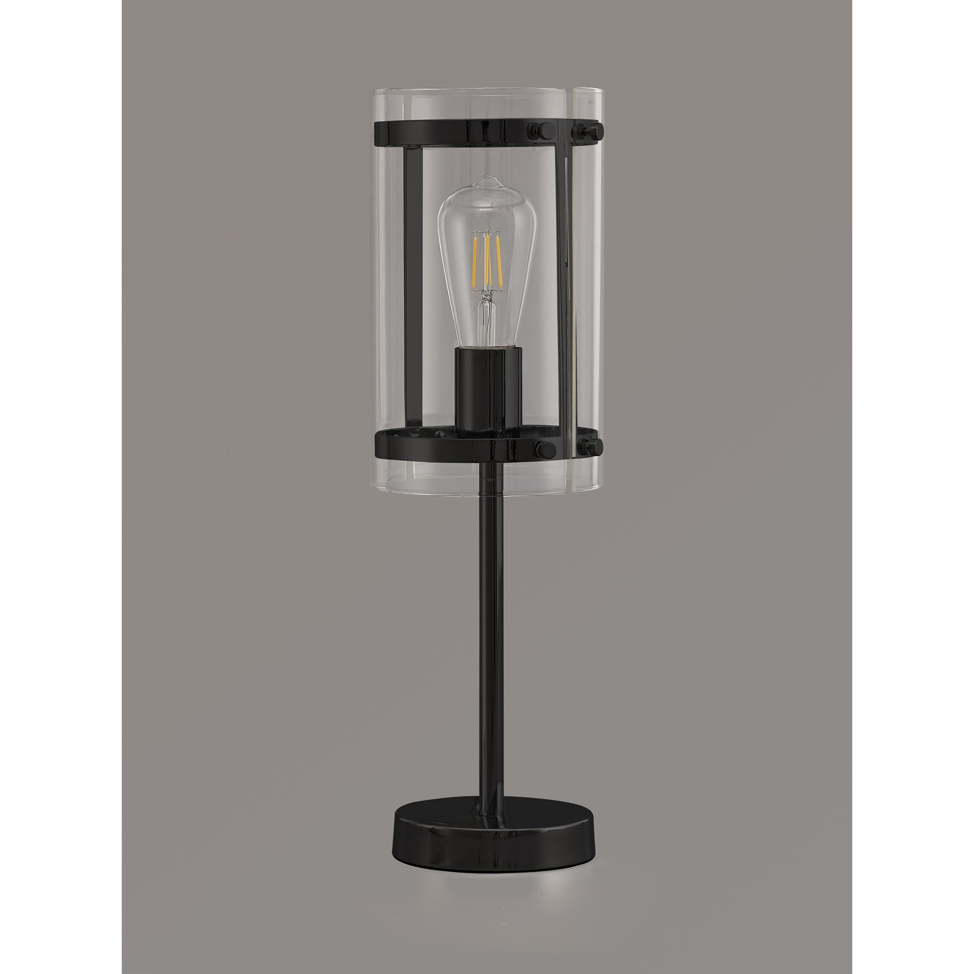 NL81709 Prince Table Lamp 1 Light Matt Black