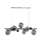 NL73039 Rome Pendant 7 Light Polished Chrome/Smoked Glass