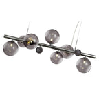 NL73039 Rome Pendant 7 Light Polished Chrome/Smoked Glass