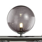 NL73039 Rome Pendant 7 Light Polished Chrome/Smoked Glass
