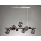 NL73039 Rome Pendant 7 Light Polished Chrome/Smoked Glass