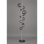 NL73049 Rome Floor Lamp 8 Light Polished Chrome/Smoked Glass