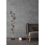 NL73049 Rome Floor Lamp 8 Light Polished Chrome/Smoked Glass