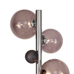 NL73049 Rome Floor Lamp 8 Light Polished Chrome/Smoked Glass